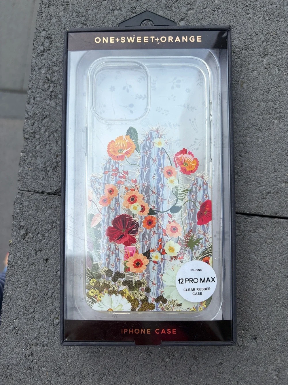 ONE+SWEET+ORANGE Floral Clear iPhone 12/12 Pro/12 Pro Max Case - Multi-Color